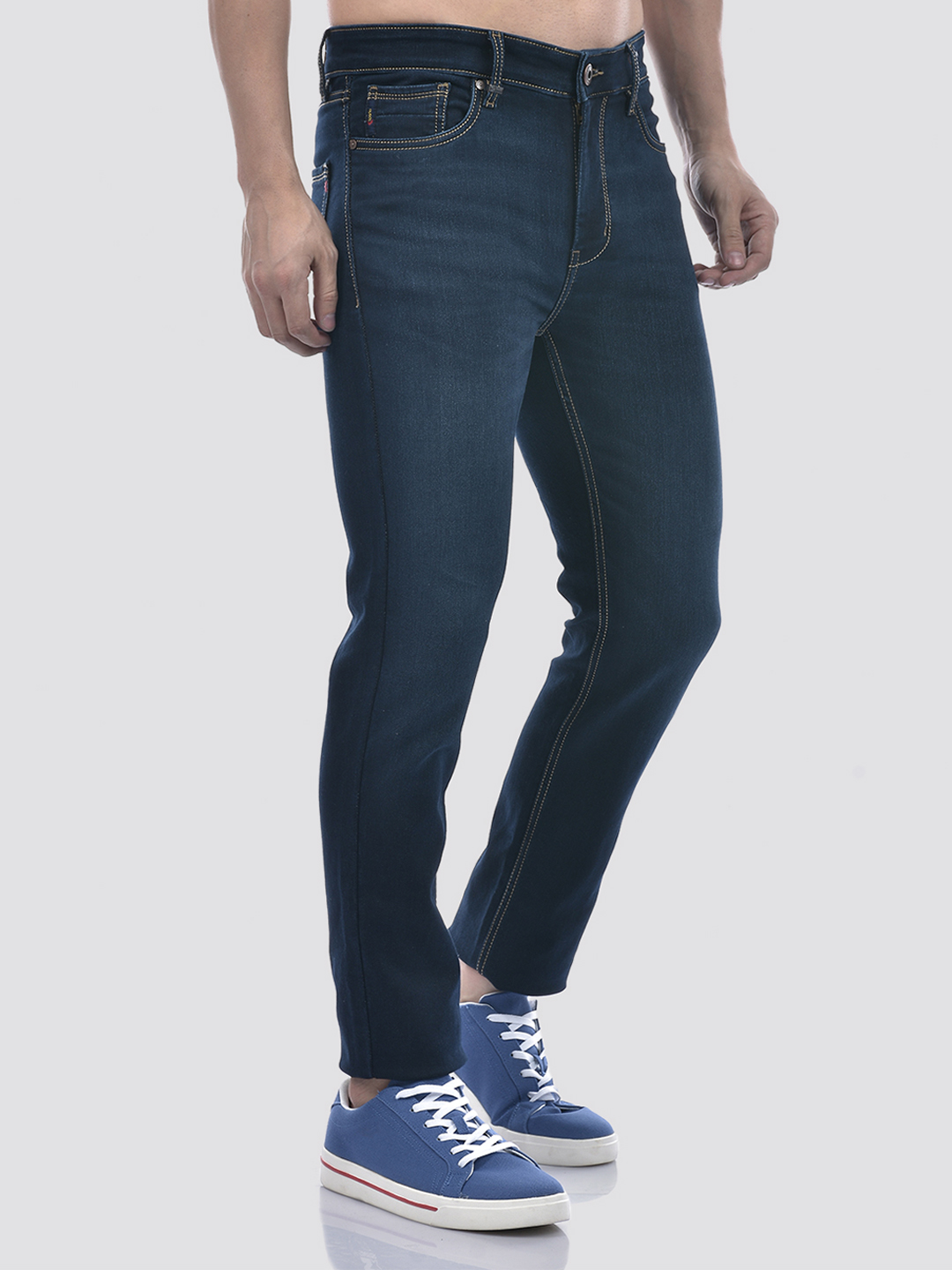 Numero Uno Men SOLID Dark Blue Jeans